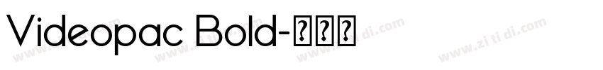 Videopac Bold字体转换